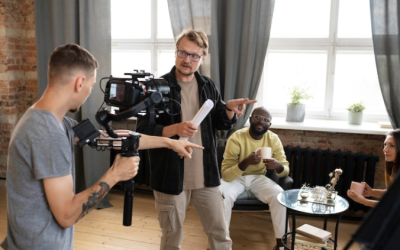 Who does what in a corporate video film crew?